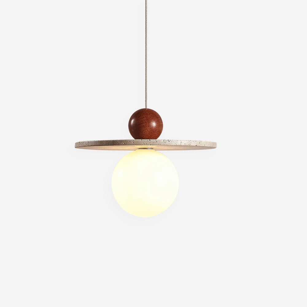 Retro Decor Cave Stone Disc Pendant Light K860