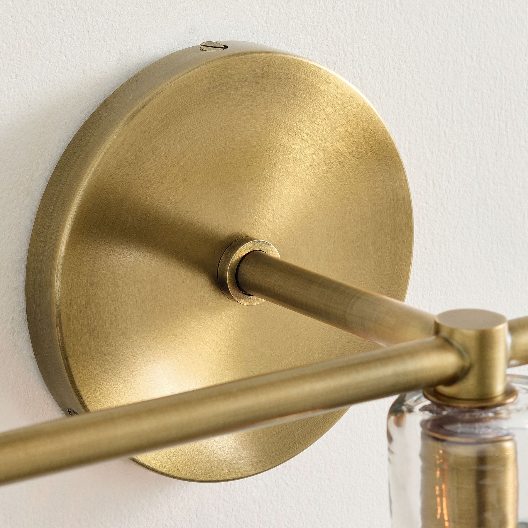 Glavira Recycled Glass Wall Sconce - Modern Brass Wall Lighting K1311