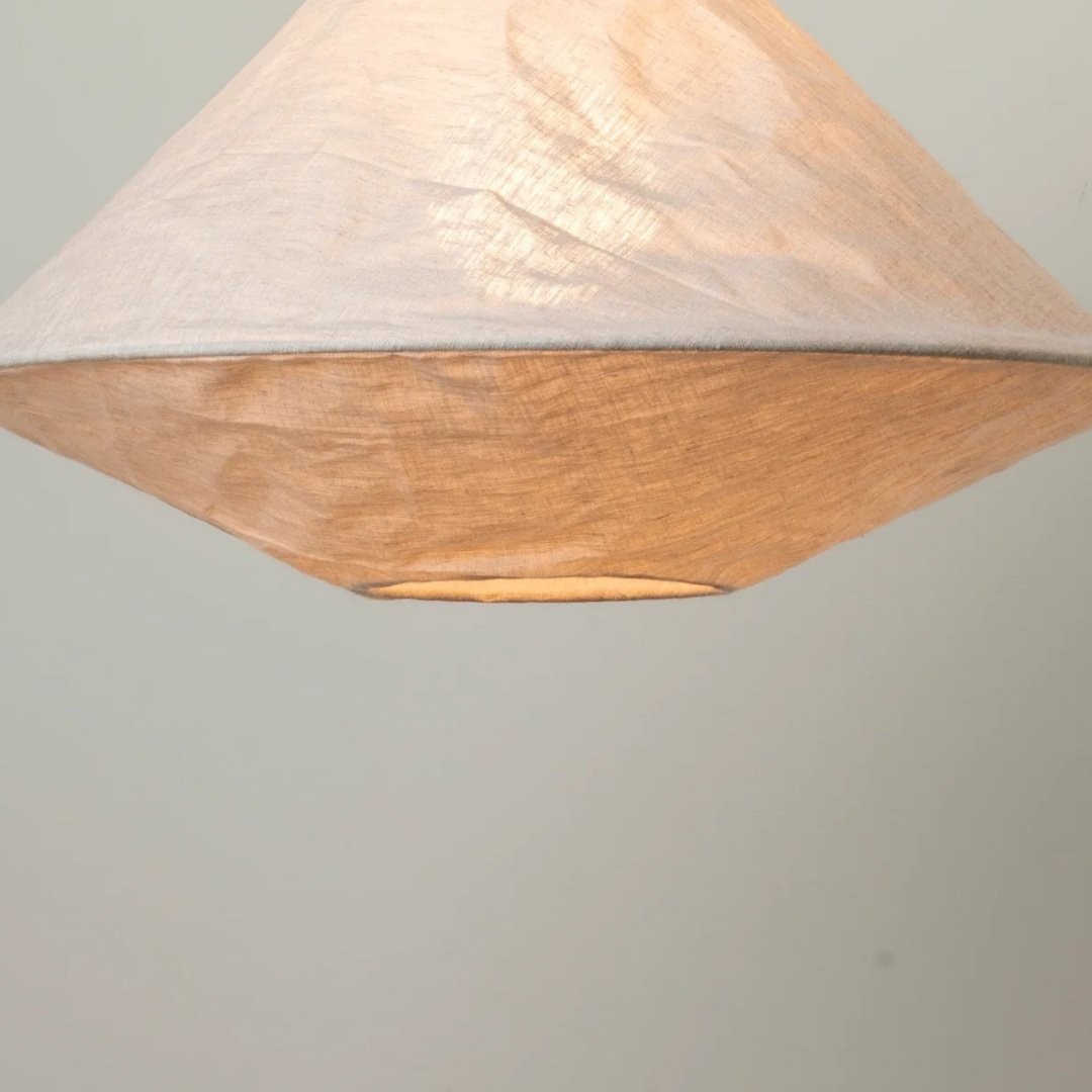 Zalen Organic Woven Shade Pendant Lamp For Entryway and Living Space K1686