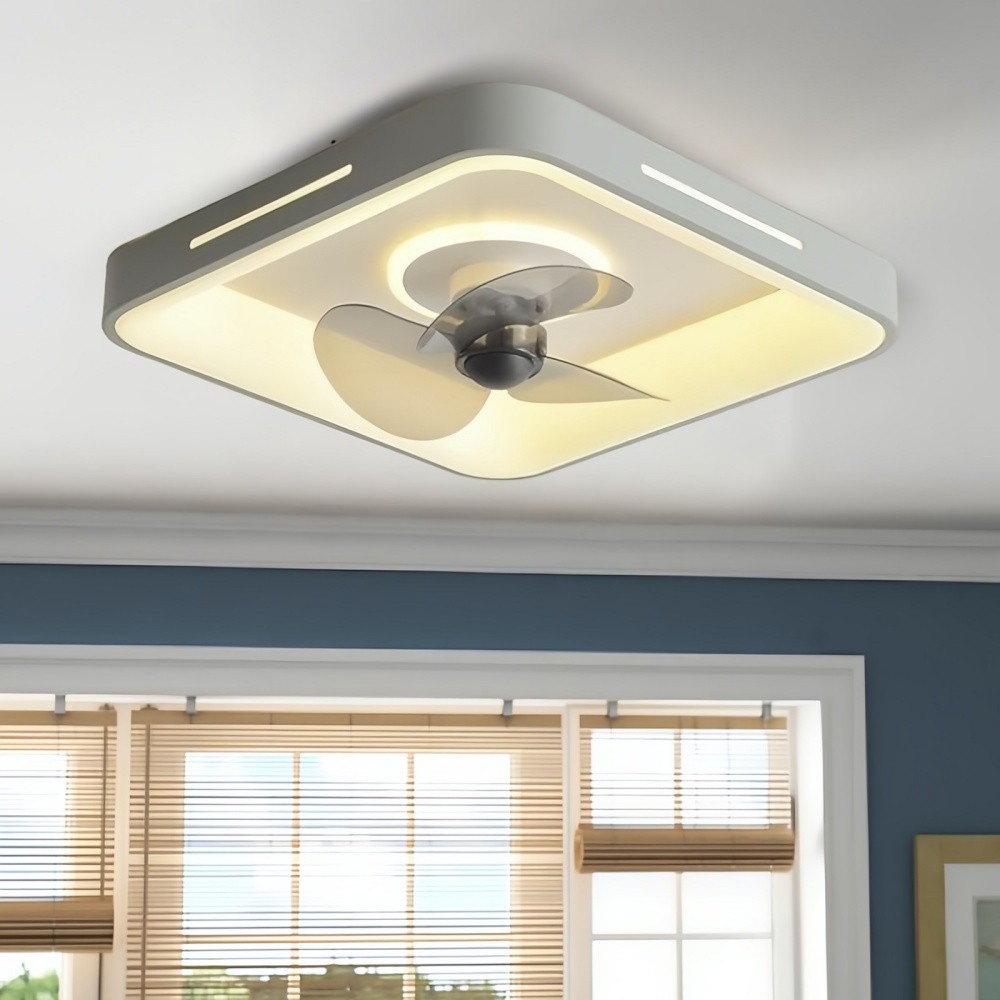 Modern Round Led Slient Ceiling Fan Light K951