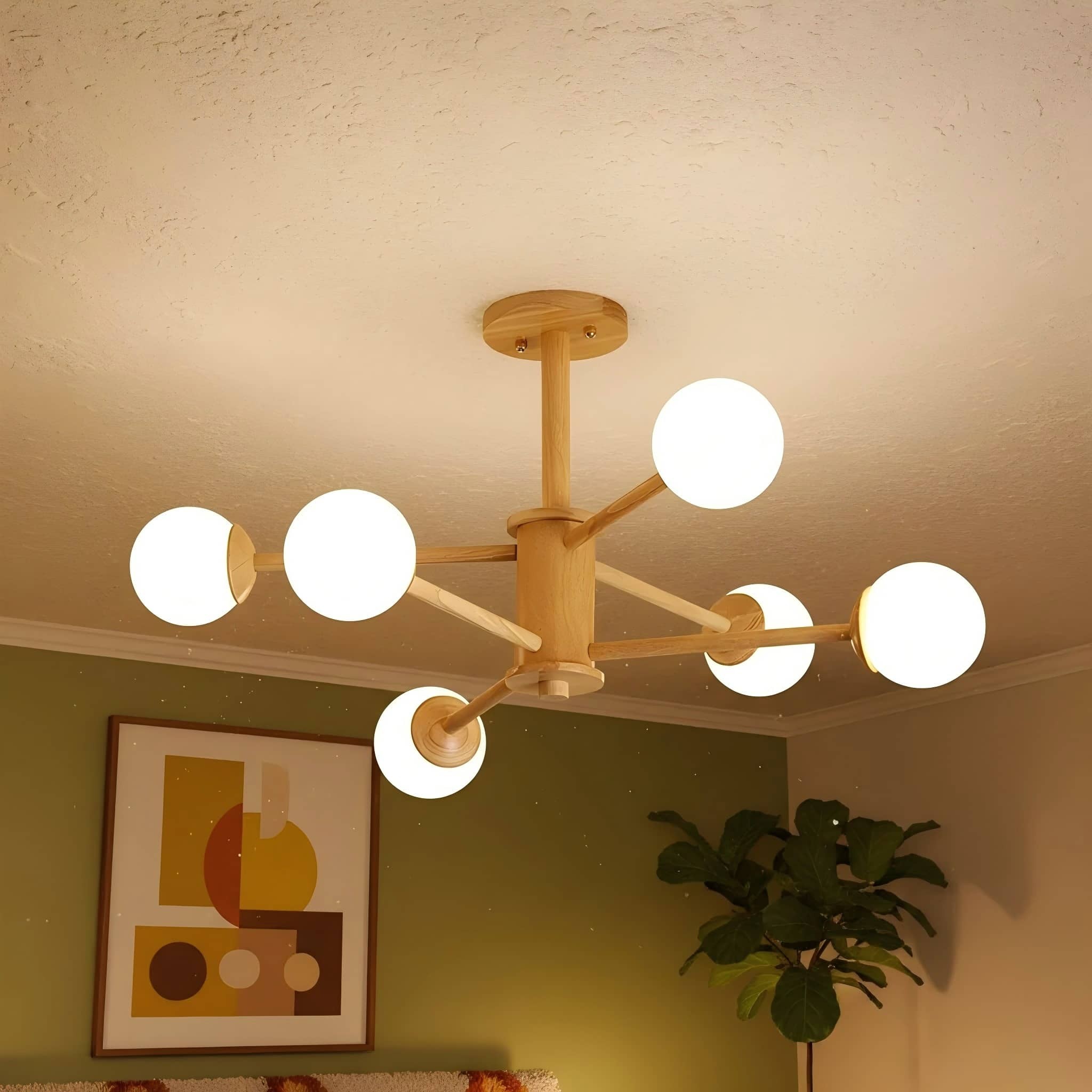 Orrise Molecular Design Ceiling Lamp - Artistic Branch Lighting Chandelier for Home Spaces K2103