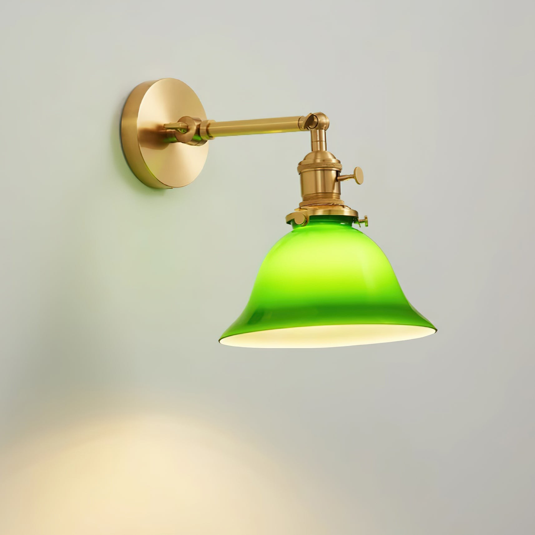 Personalized Green Bell-Shaped Wall Lamp K414