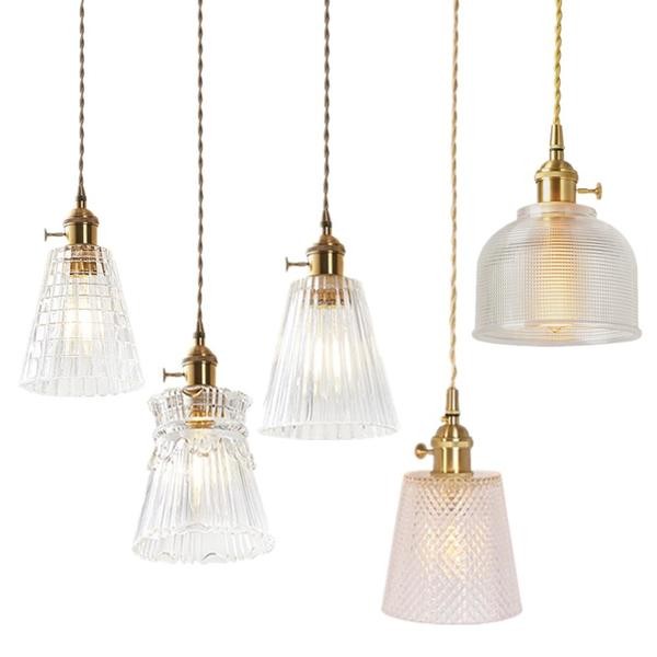 Clear glass pendant lights series