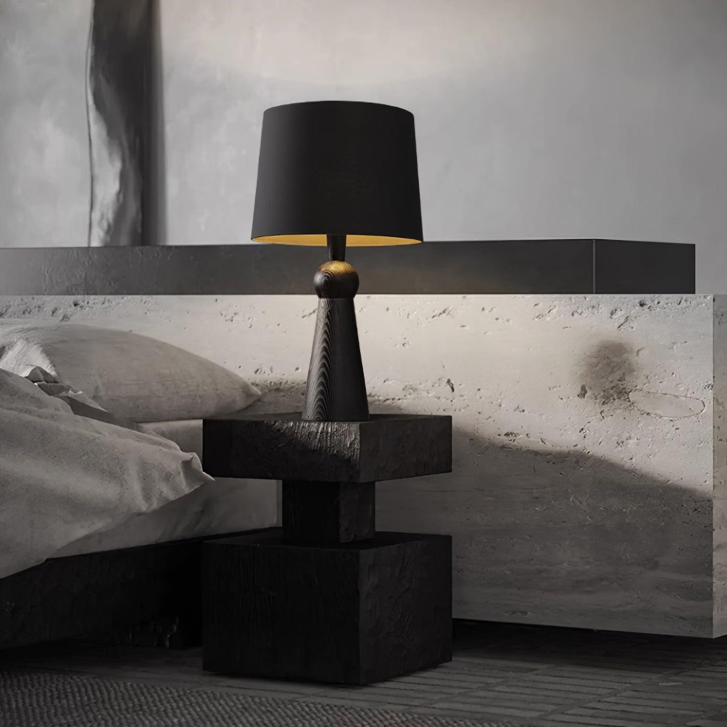 Nordic Retro Solid Wood Fabric Table Lamp K256