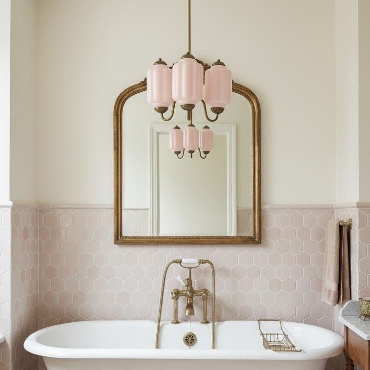 3 Lights Eloise Glass Chandelier for Living Room K947