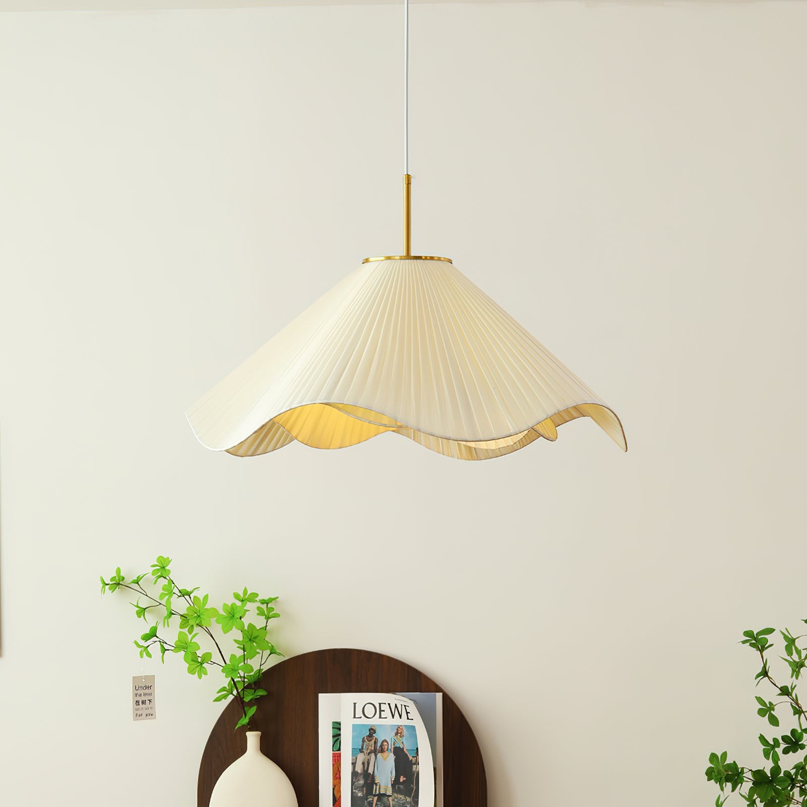 Nordic Cream Style Floral Pendant Lamp K363