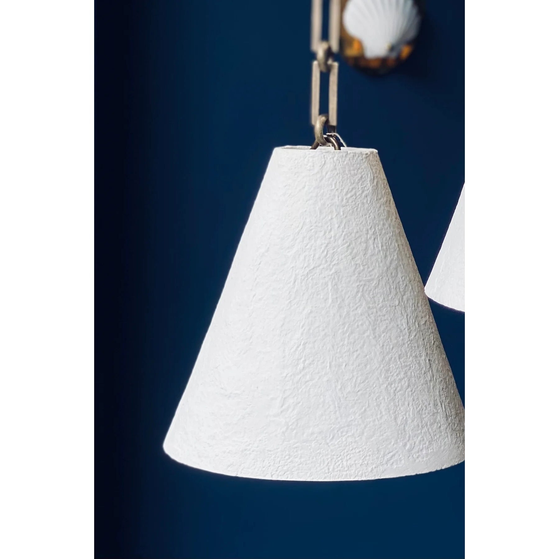 White Plaster Pendant Lamp D641