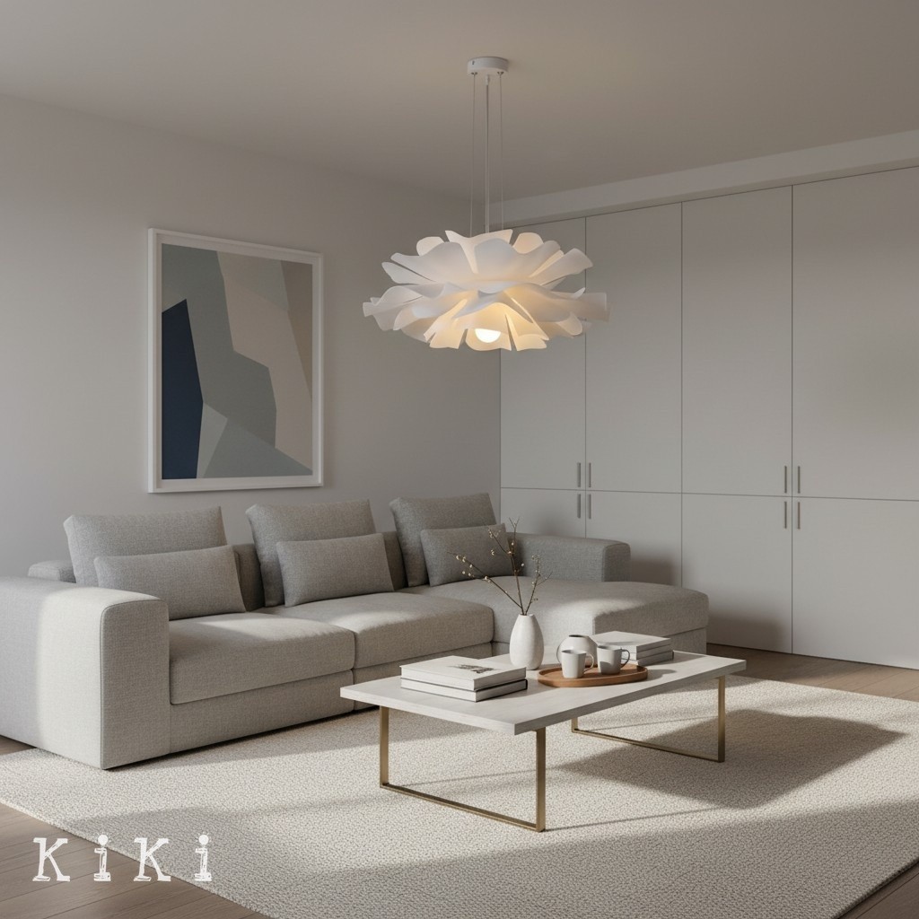 Elegant Flower Pendant Lamp - Modern Lighting for Dining Room and Living Area