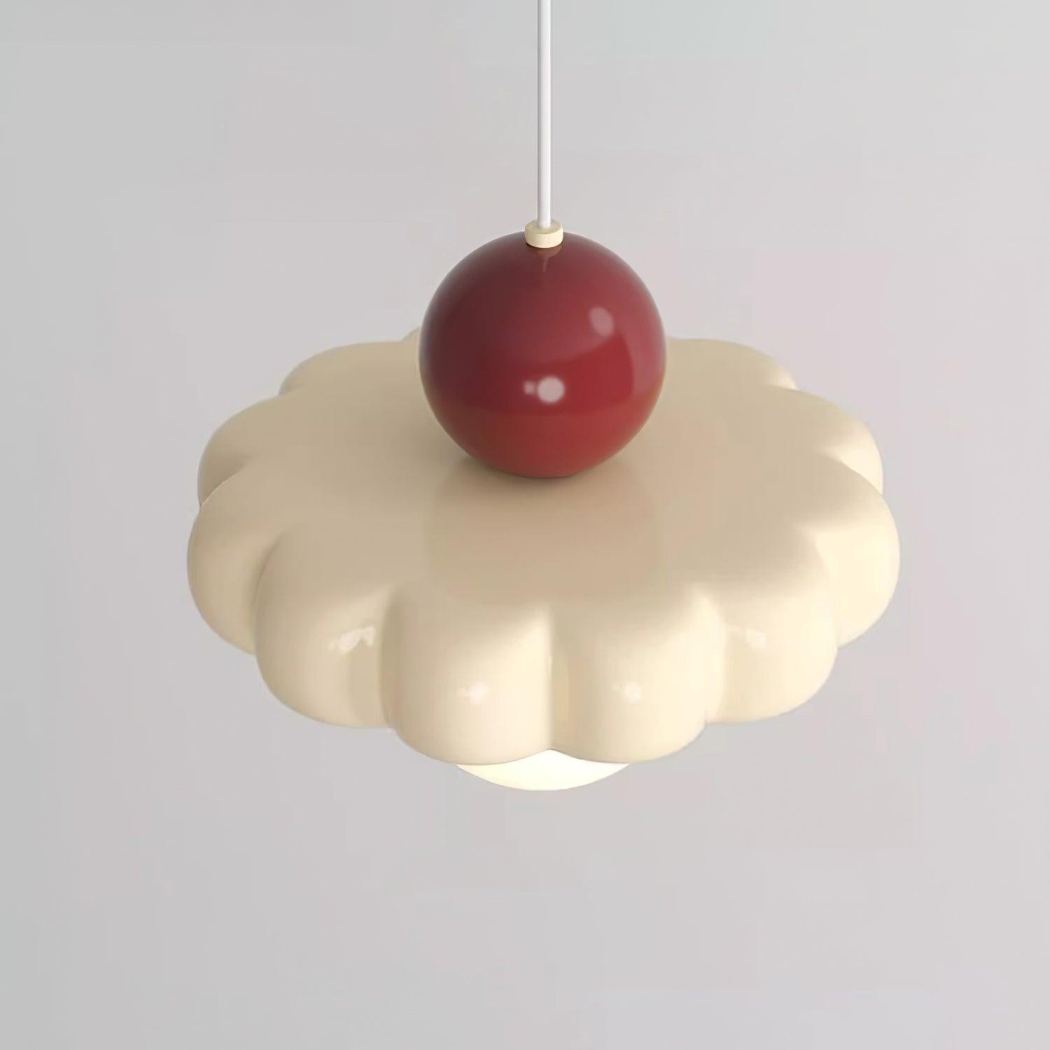 Cream Style Long Line Pumpkin Texture Pendant Lamp K307