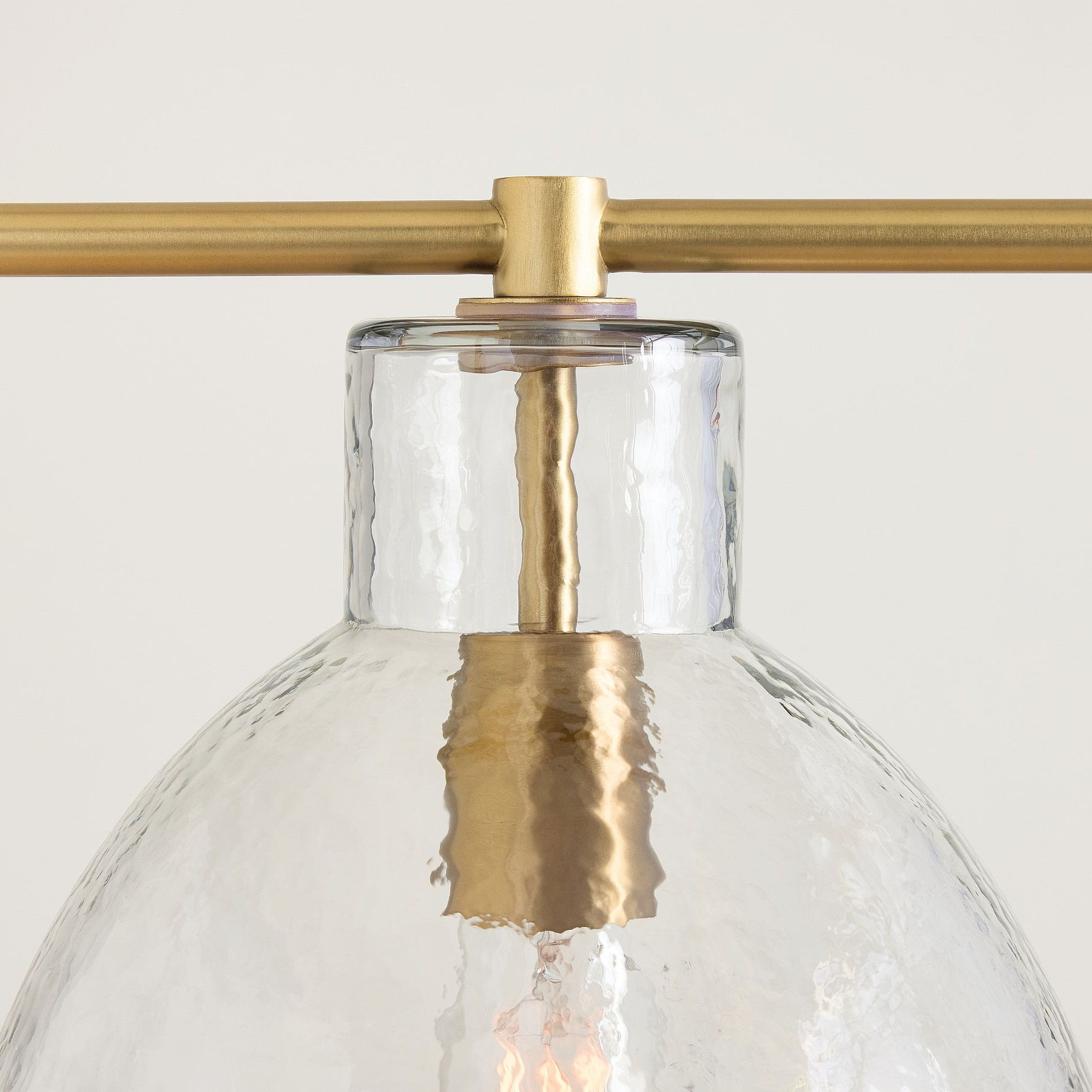 Glavira Recycled Glass Linear Chandelier - Elegant Modern Lighting K1312