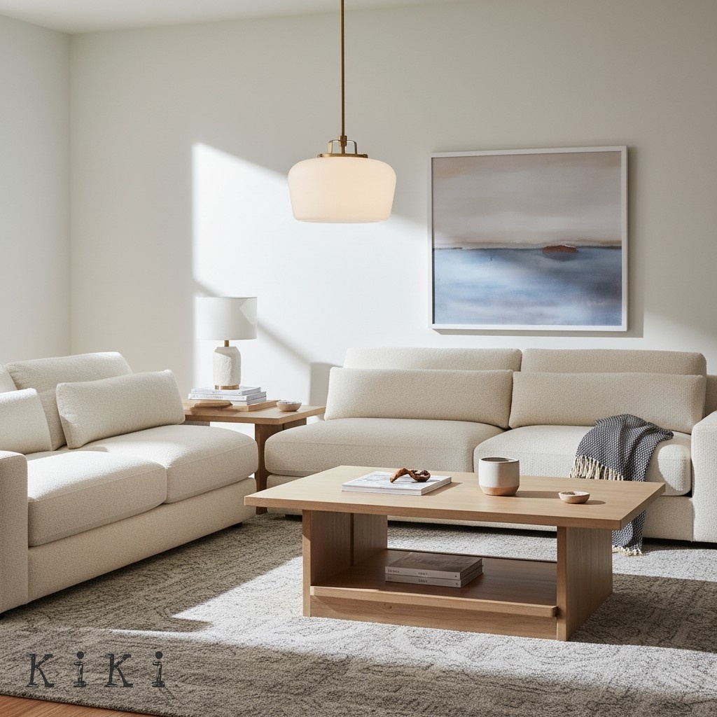 Lirra Opal Glass Pendant Light - Modern Adjustable Hanging Lamp for Kitchen K1730