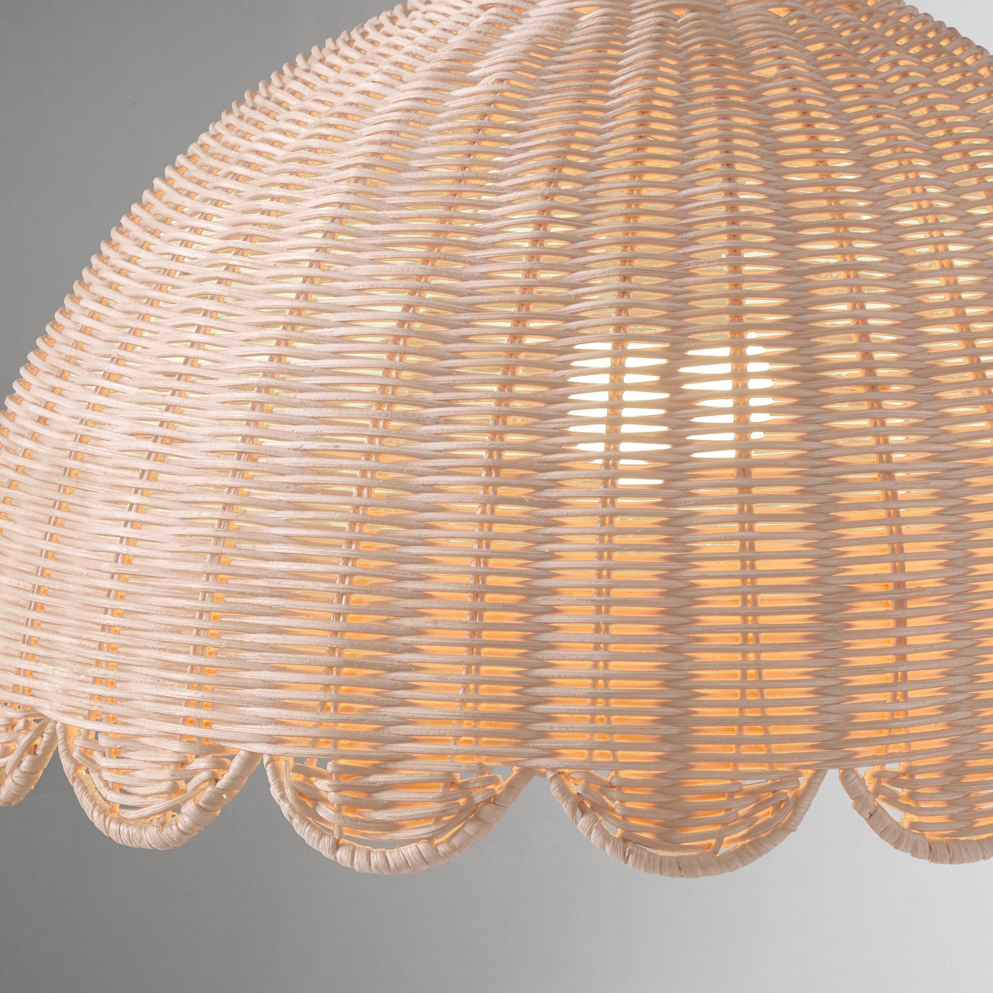 Olvara Natural Rattan Bubble Floor Lamp - Kids Room Lighting with Boho Charm K1243