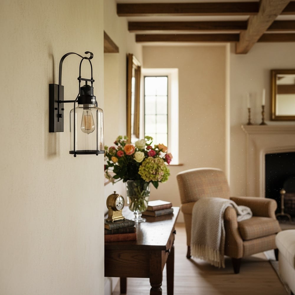Vintage Industrial Outdoor Wall Sconce - Rustic Exterior Lighting for Porch K1599