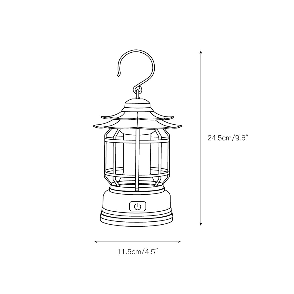 Lantern Outdoor Camping Table Lamp (built-in battery) D416
