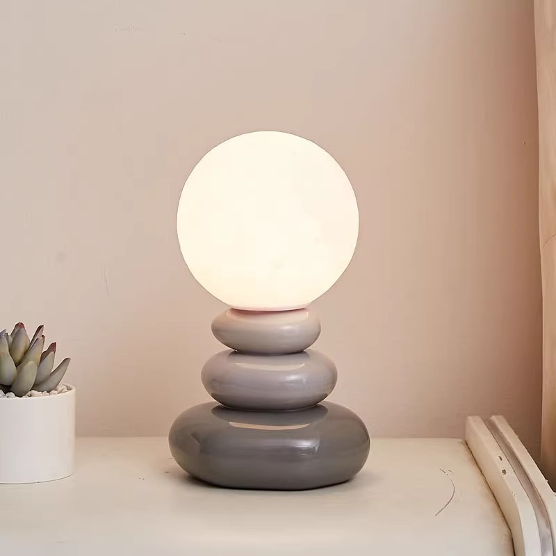 Creative Stacked Stone Ceramic Table Light K156