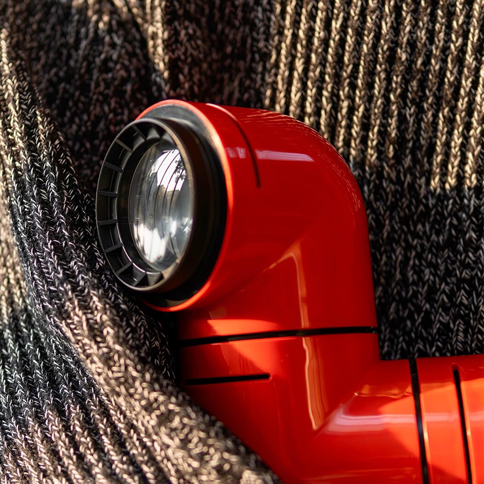 Red Tubular Table Lamp Suitable For Bedroom K686