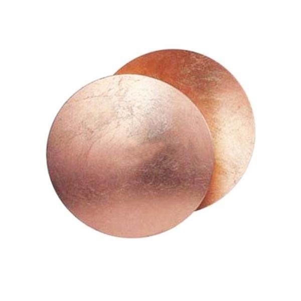 Elegant Round Lederam Wall Lamp - Modern Metallic Wall Light for Living Room