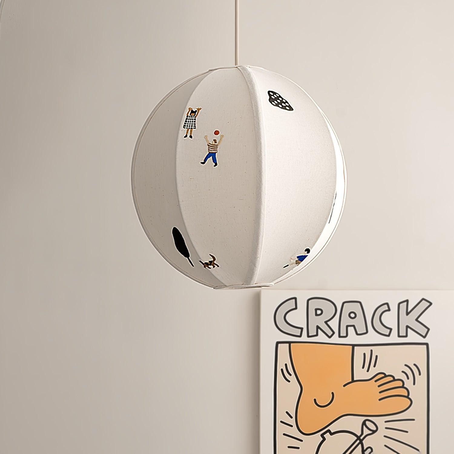 Park Embroidered Textile Pendant Lamp K576