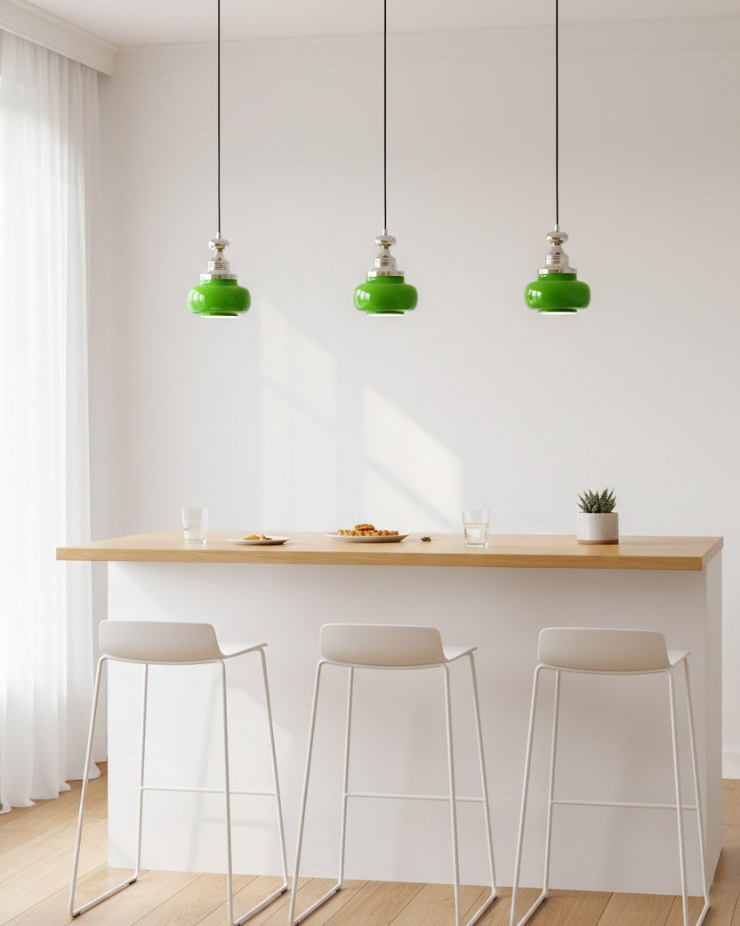 Jade Pulse Pendant Lamp D339