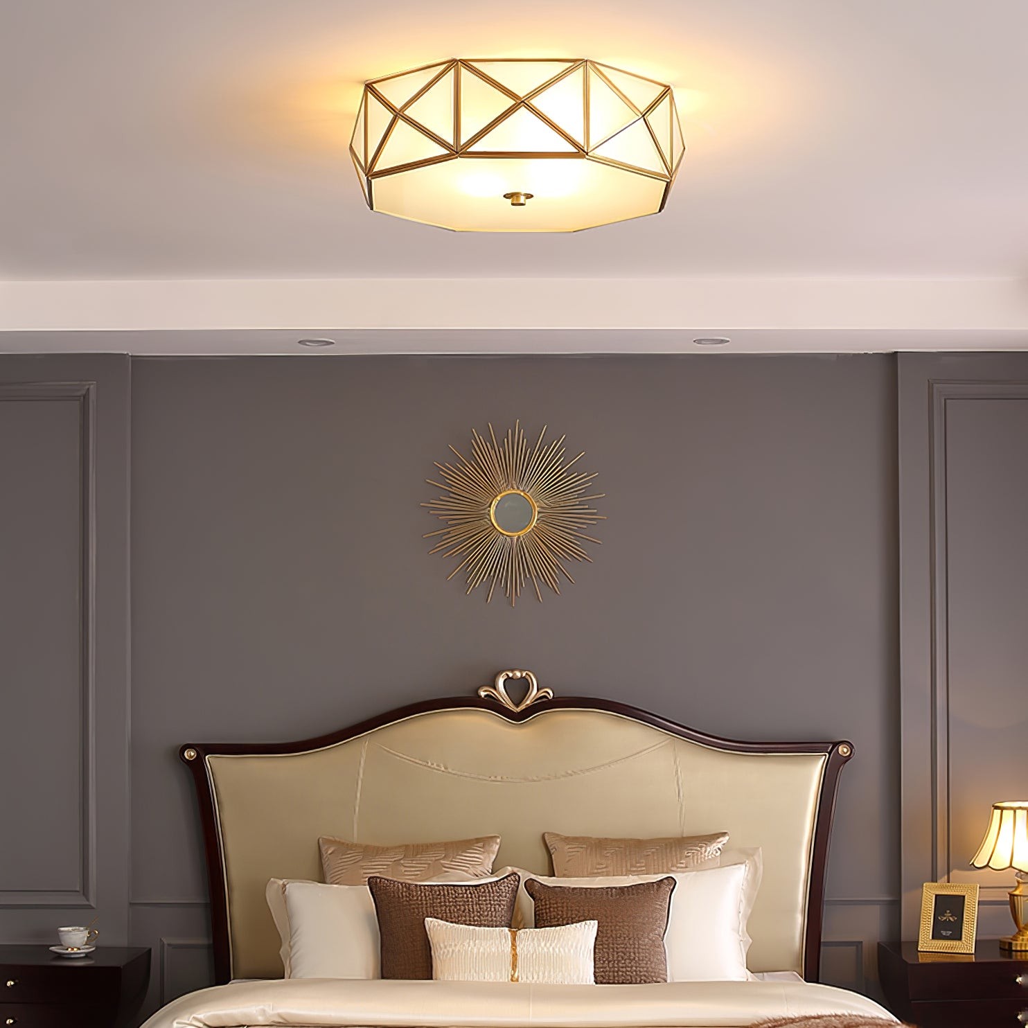Geometric Shaped Flush Ceiling Light K402