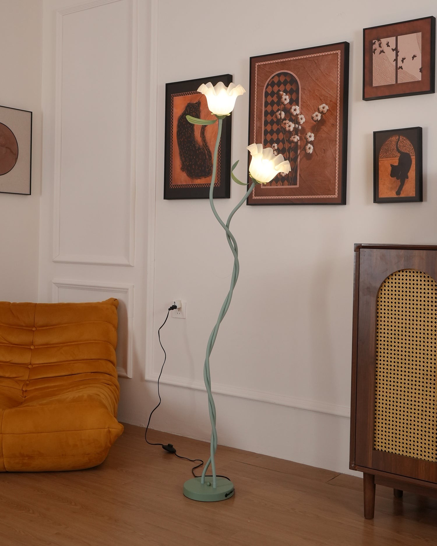 Creative Multi-Head Winding Flower Shape Floor Lamp K286