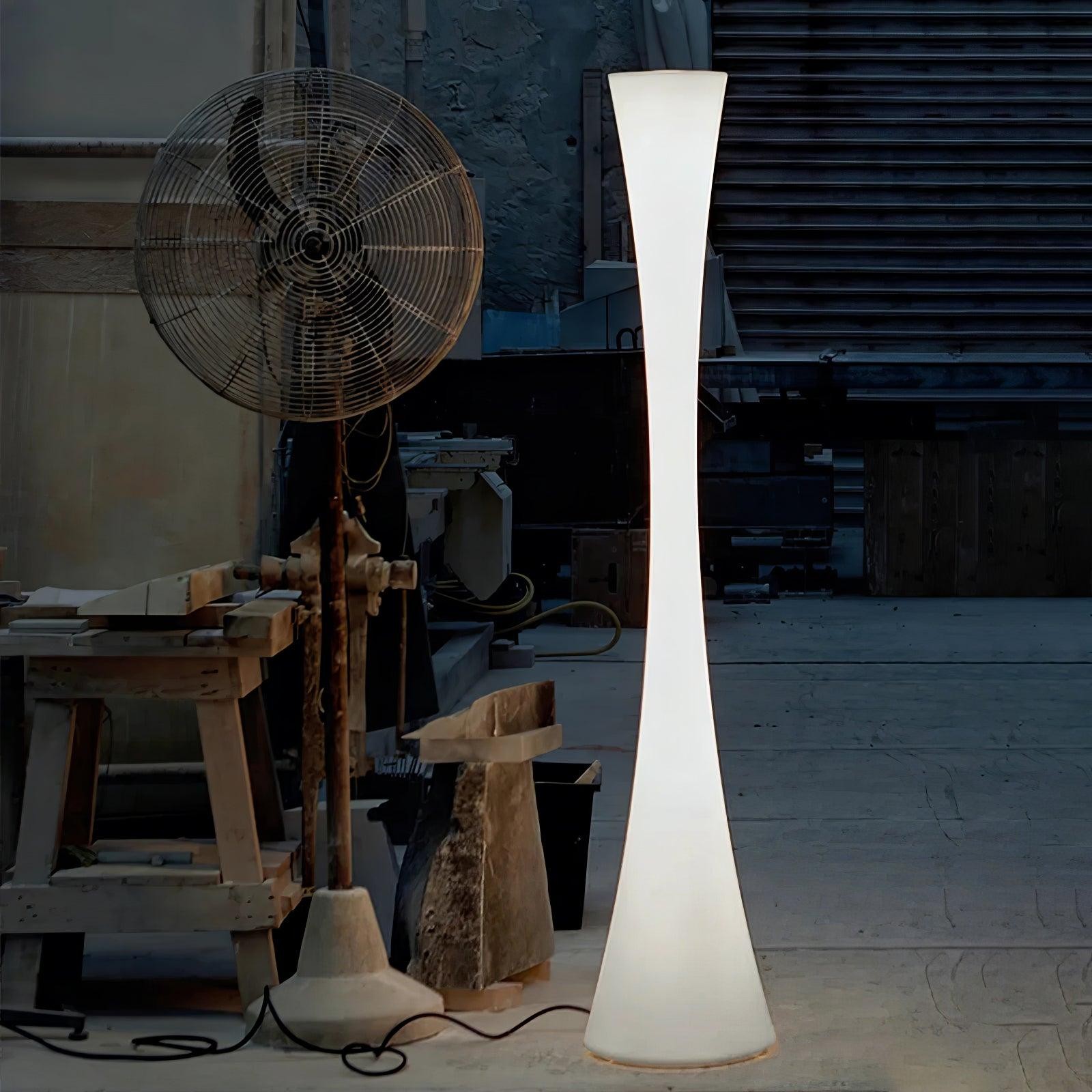 Romantic Simple White Column Floor Lamp K819