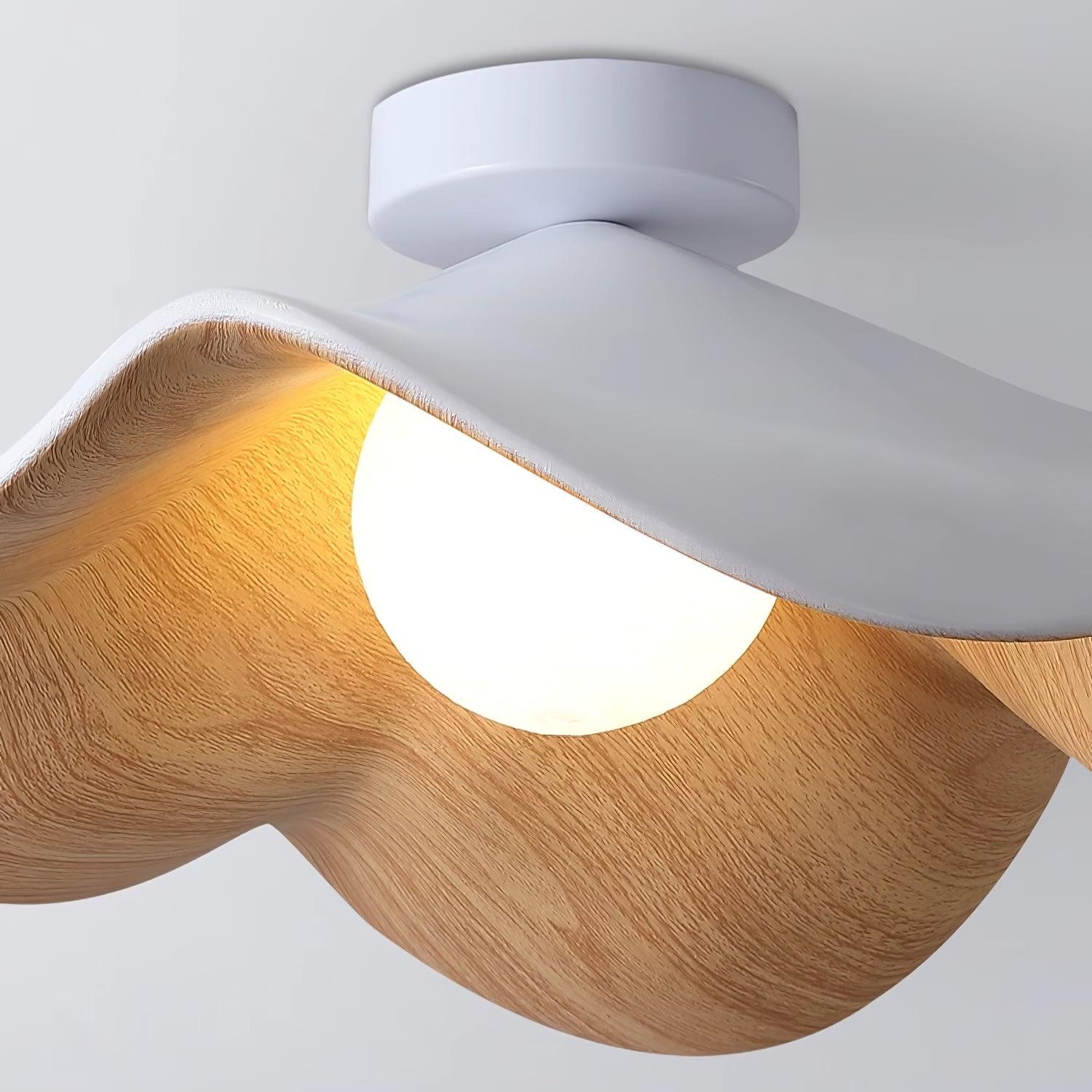 New Modern Simple Walnut Grain Ceiling Light K300