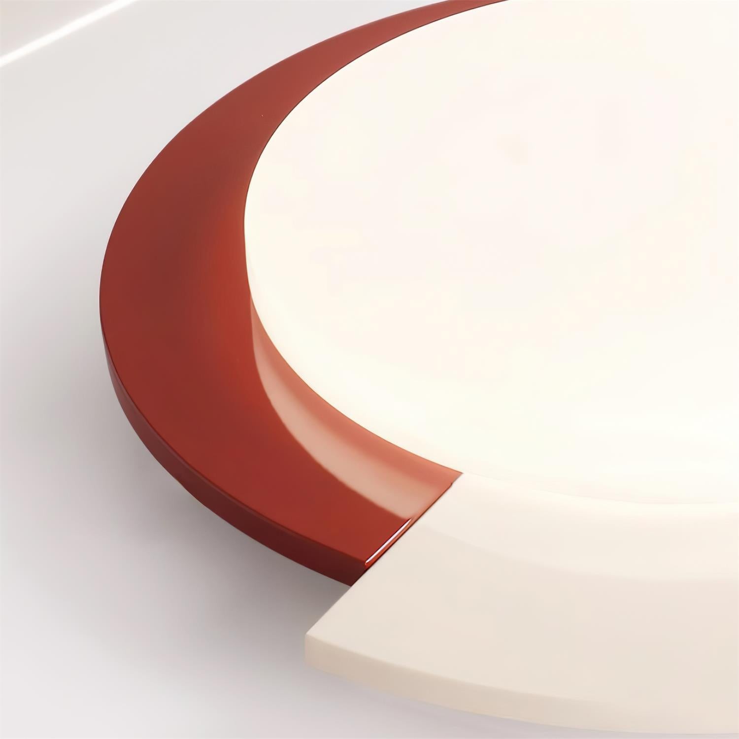 Red And White Round Ceiling Light K651