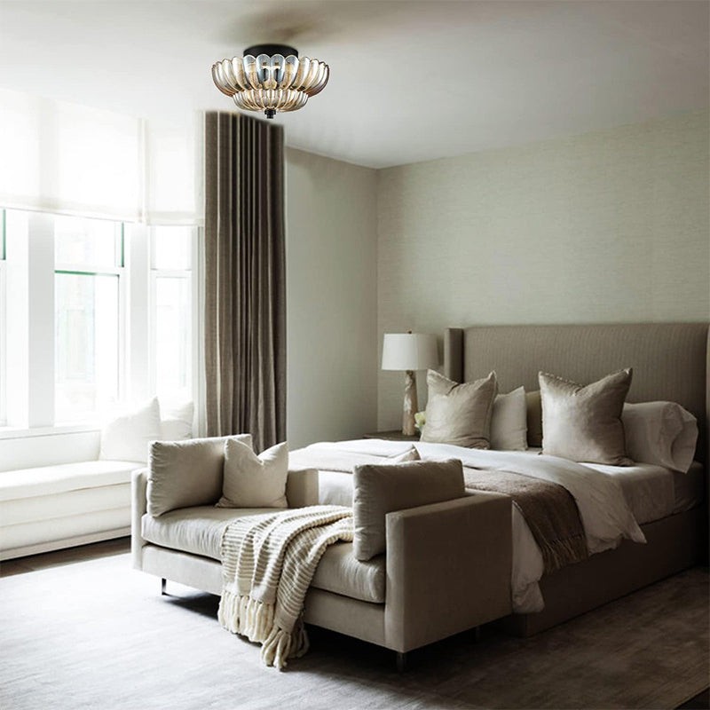 Orilanavo Umbrella Glass Ceiling Light - Contemporary Ceiling Lamp for Entryway K871
