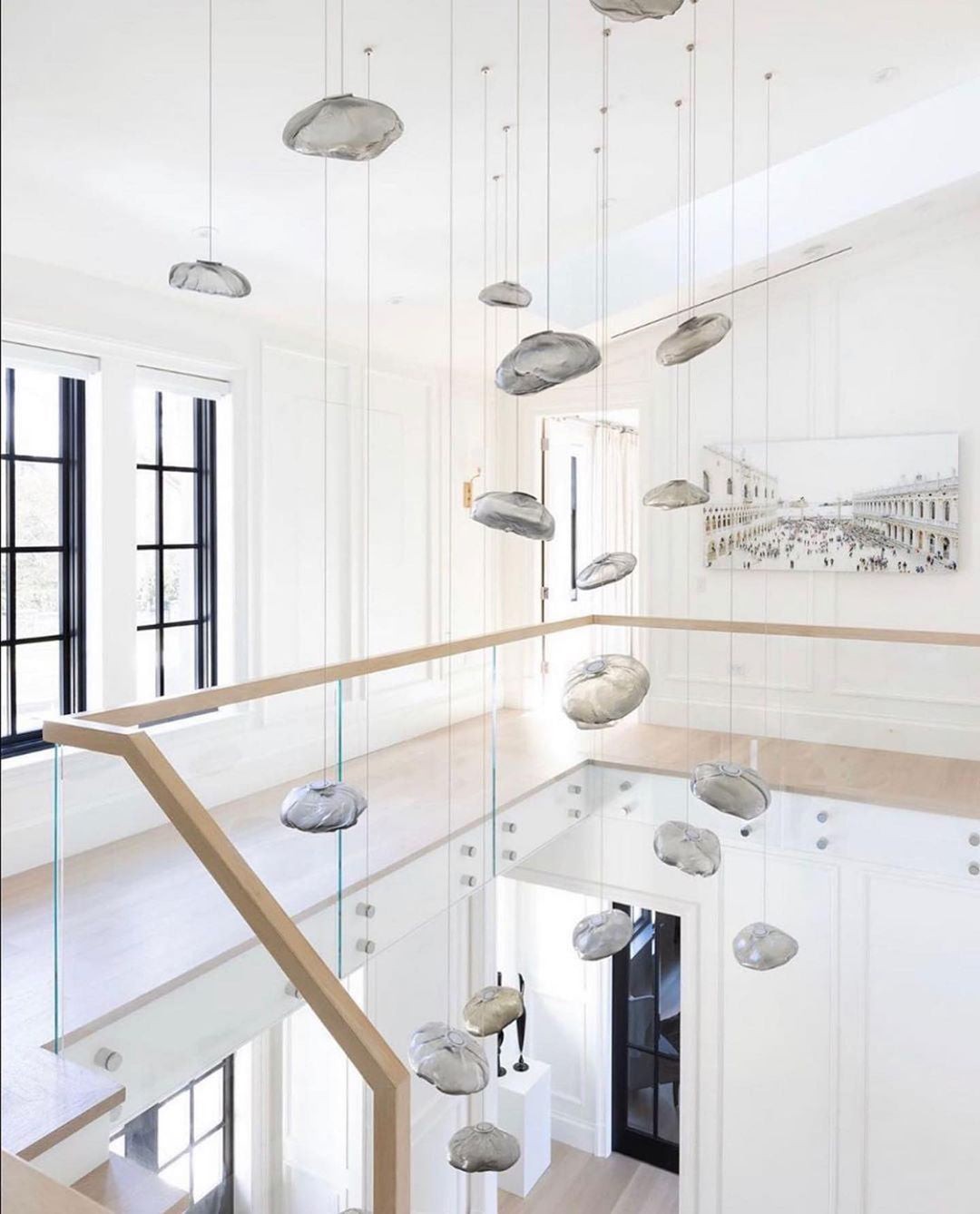 Multi-Head Irregular Glass Bubble Chandelier K216