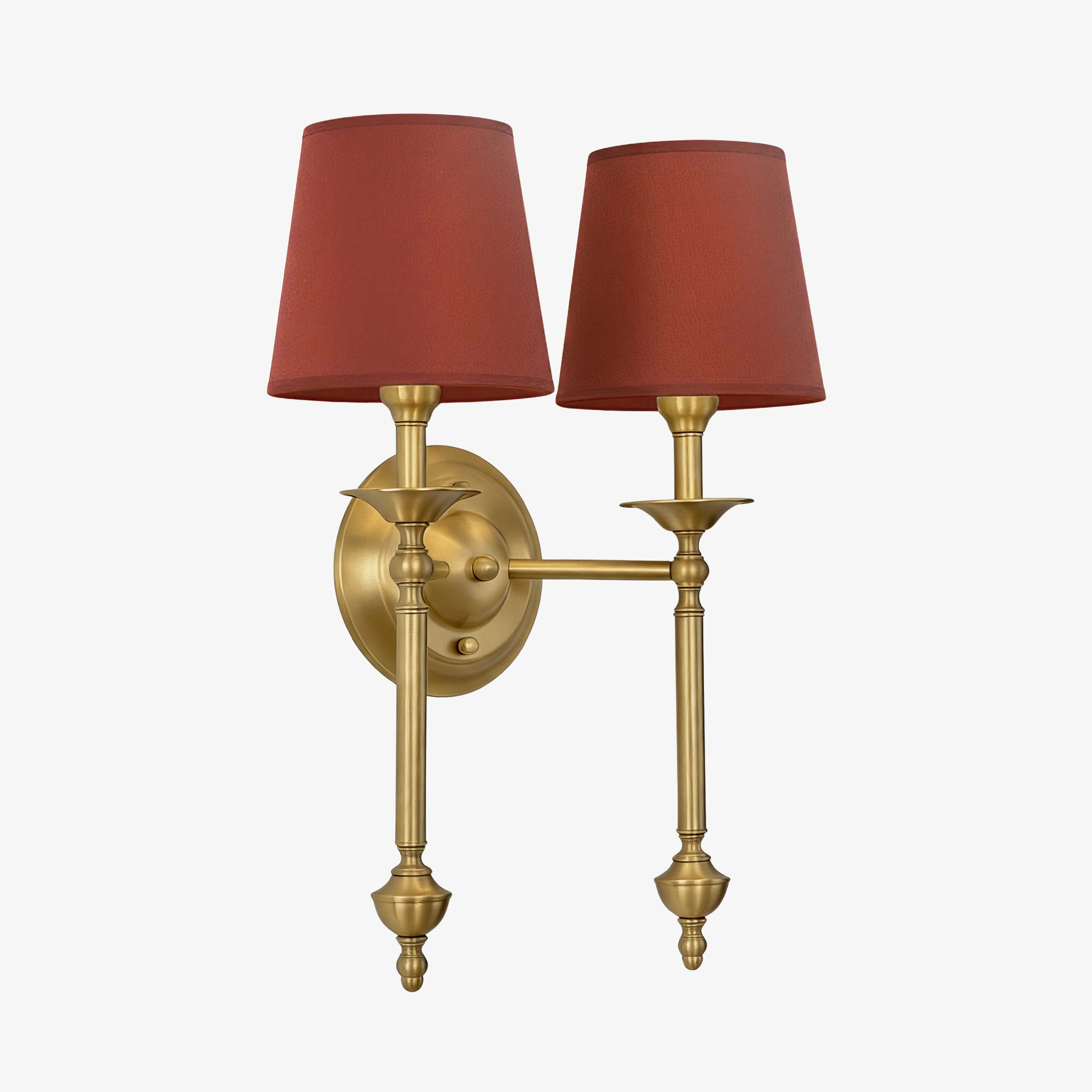 Arcuma Fabric Wall Sconce - Modern Copper Wall Light for Hallway K2353