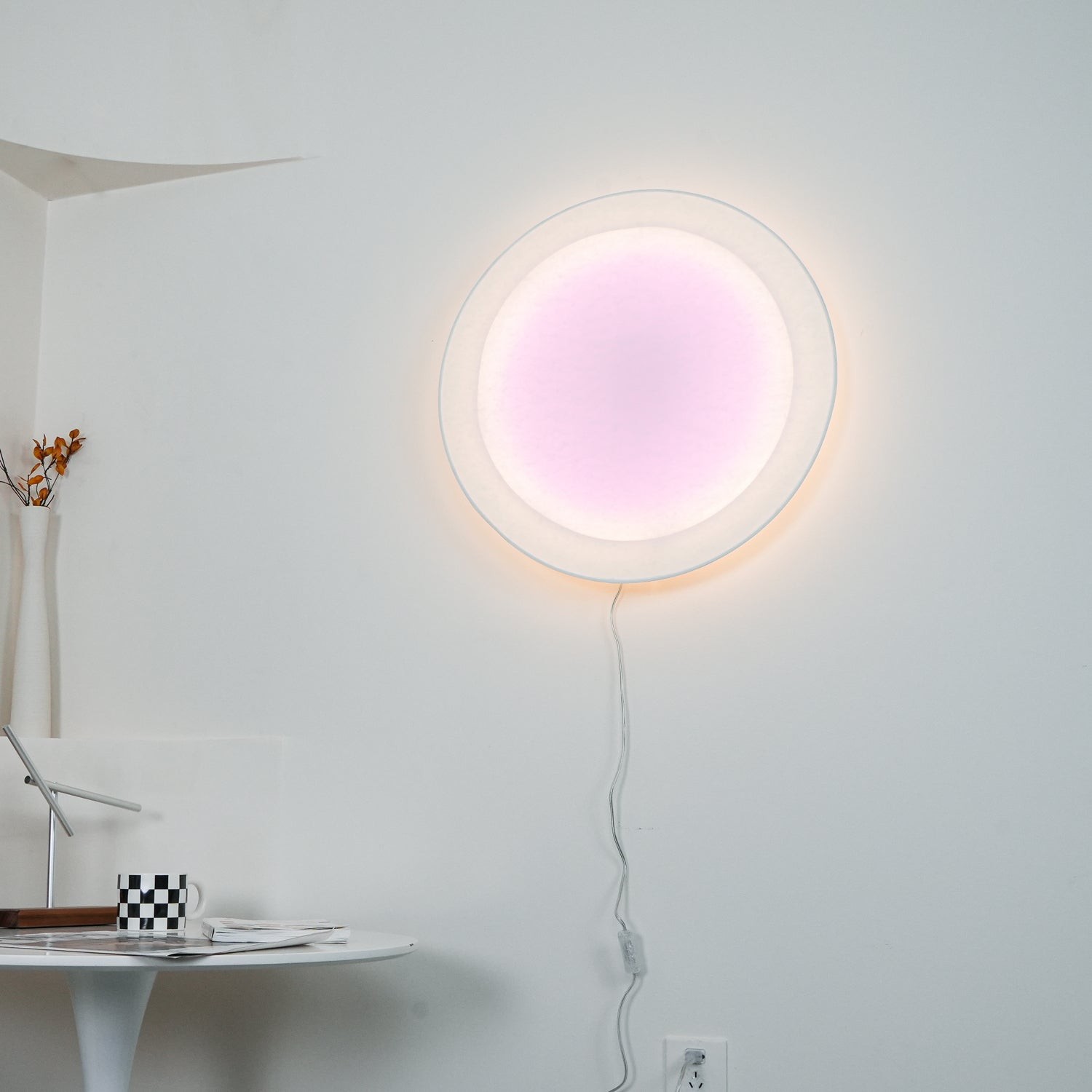 Modern Simple Plug-In Round Wall Lamp K867