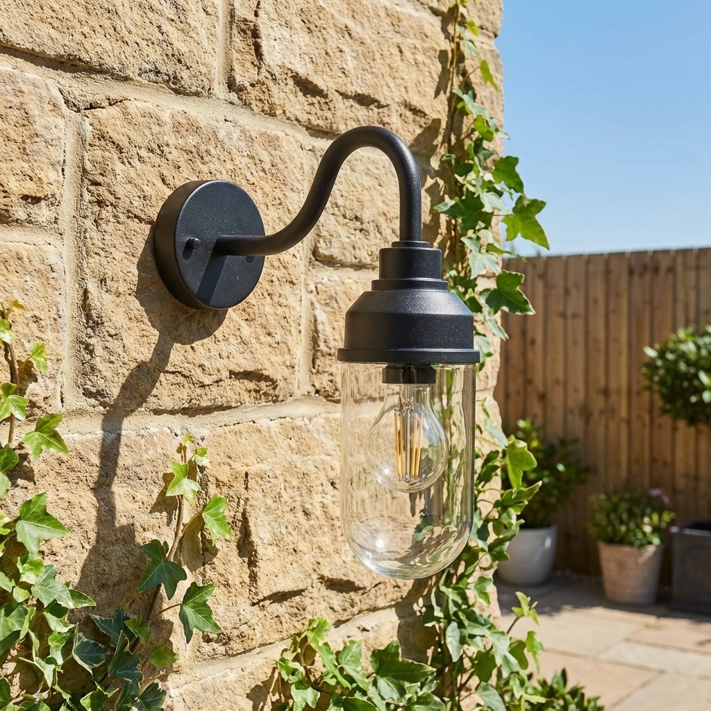 Trevanta Contemporary Outdoor Wall Light - Minimalist Lantern for Entryways & Facades K1879