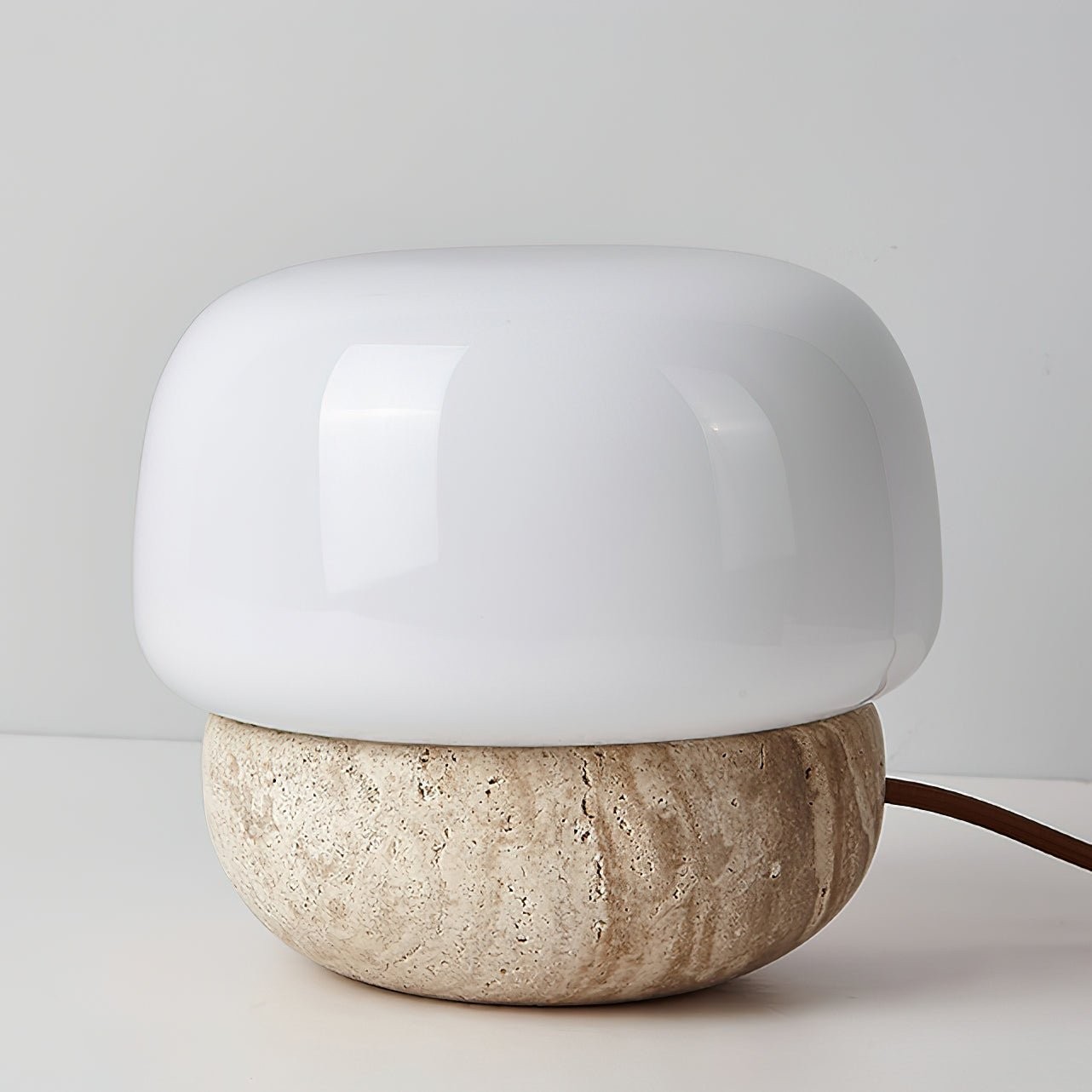 Nordic Style Round Travertine Table Lamp K359