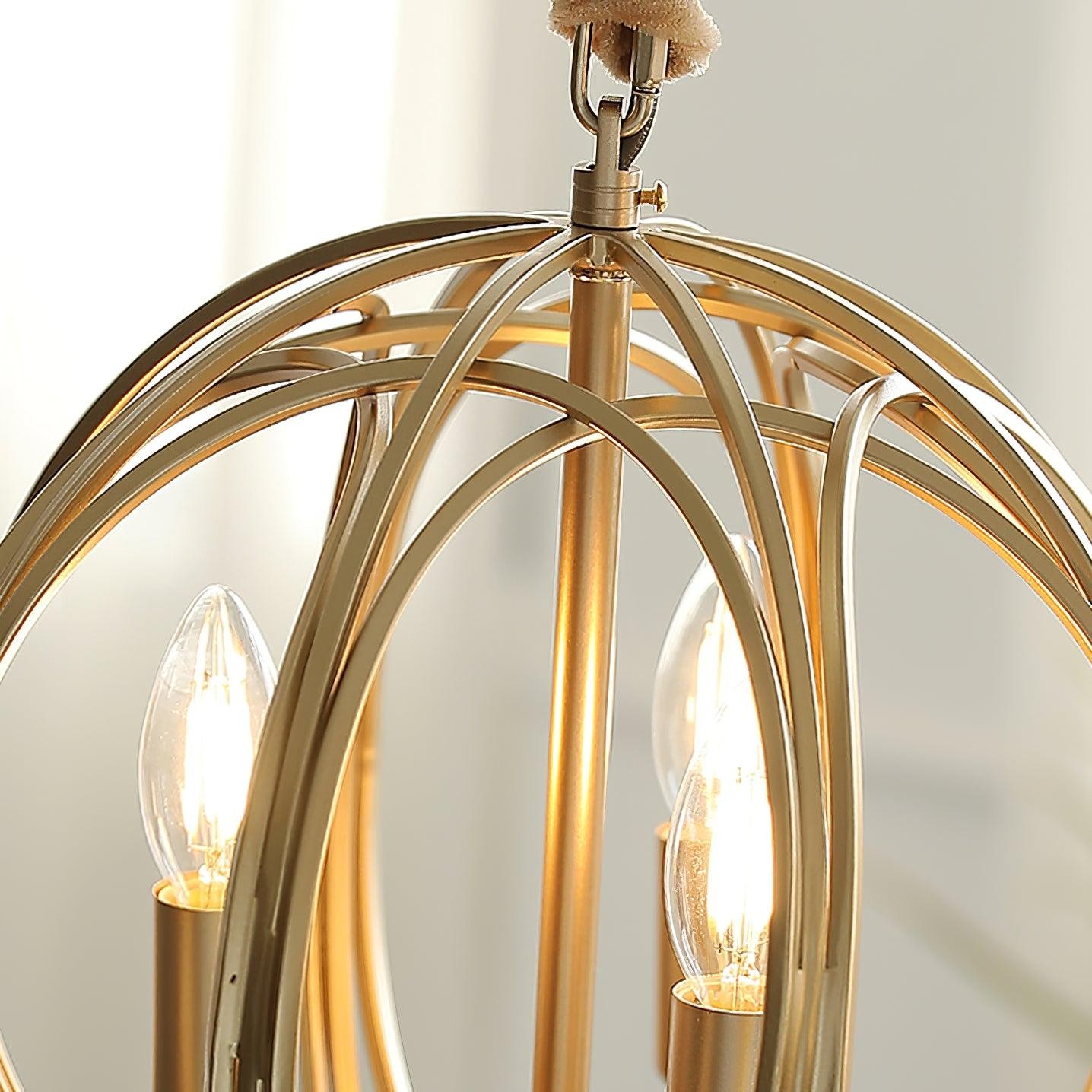 Hollow Metal Line Retro Pendant Light K554