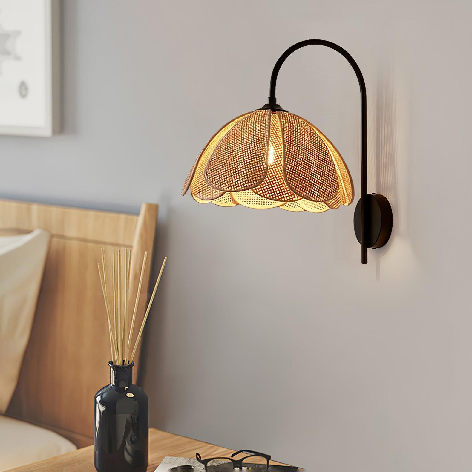 Rattan Petal Wall Lamp K613