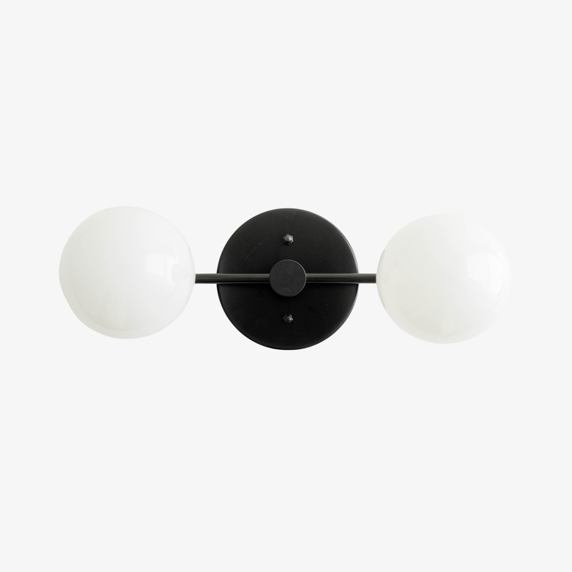 Glorica Glass Vanity Light - Modern Brass Wall Sconce for Bathroom Style K1449