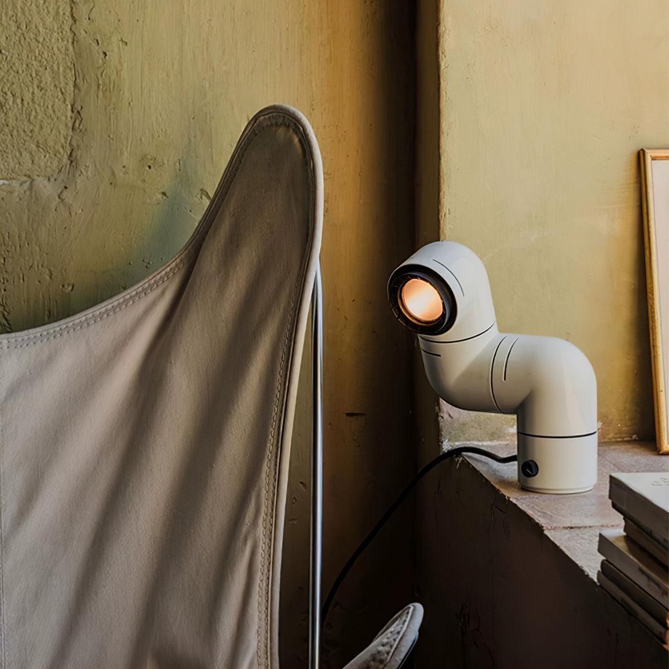 Red Tubular Table Lamp Suitable For Bedroom K686