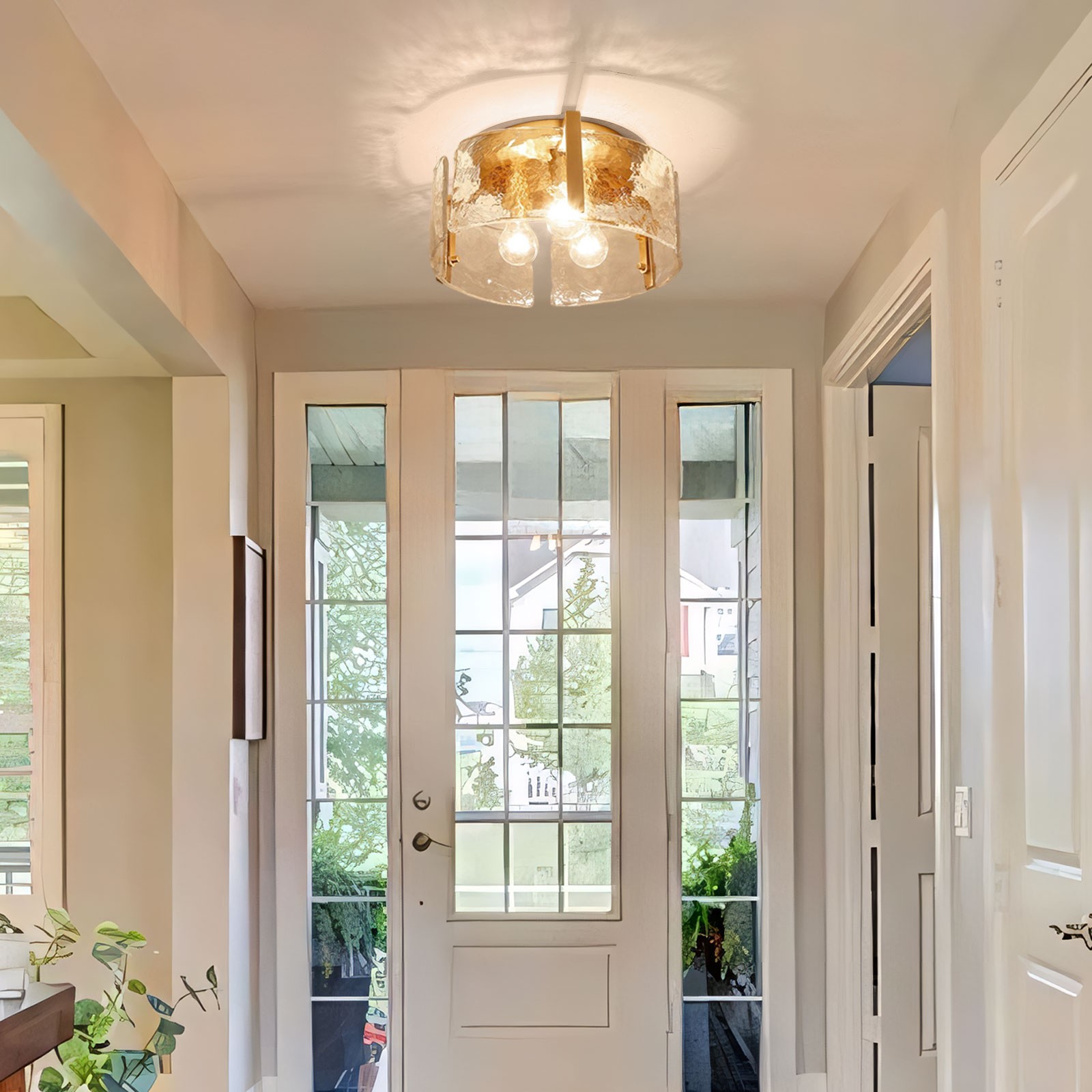 Nordic Light Luxury Flush Mount Ceiling Lamp for Living Room K840