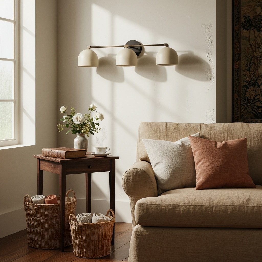 Metio Dome Mid-Century Globe Wall Light – Retro Vanity Sconce for Bathroom or Bedroom K1554