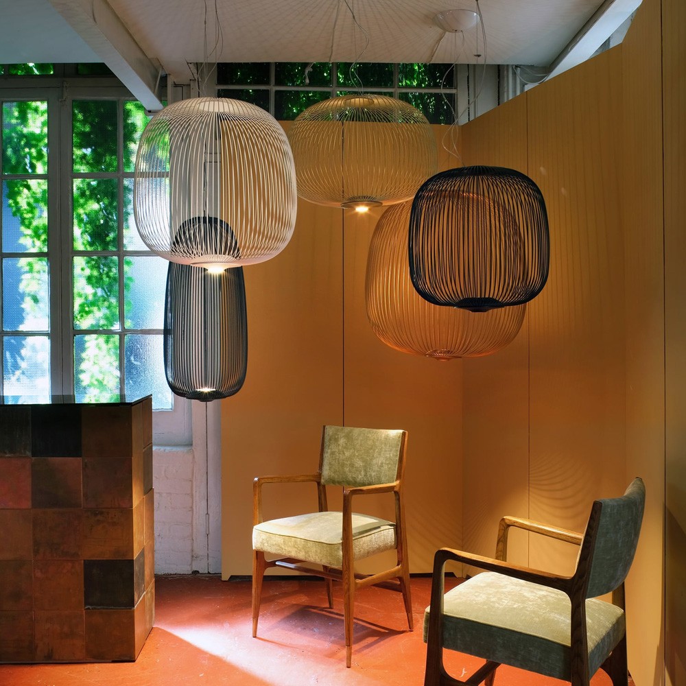 Modern Spokes Pendant Lamp - Artistic Birdcage Pendant Light for Dining Room