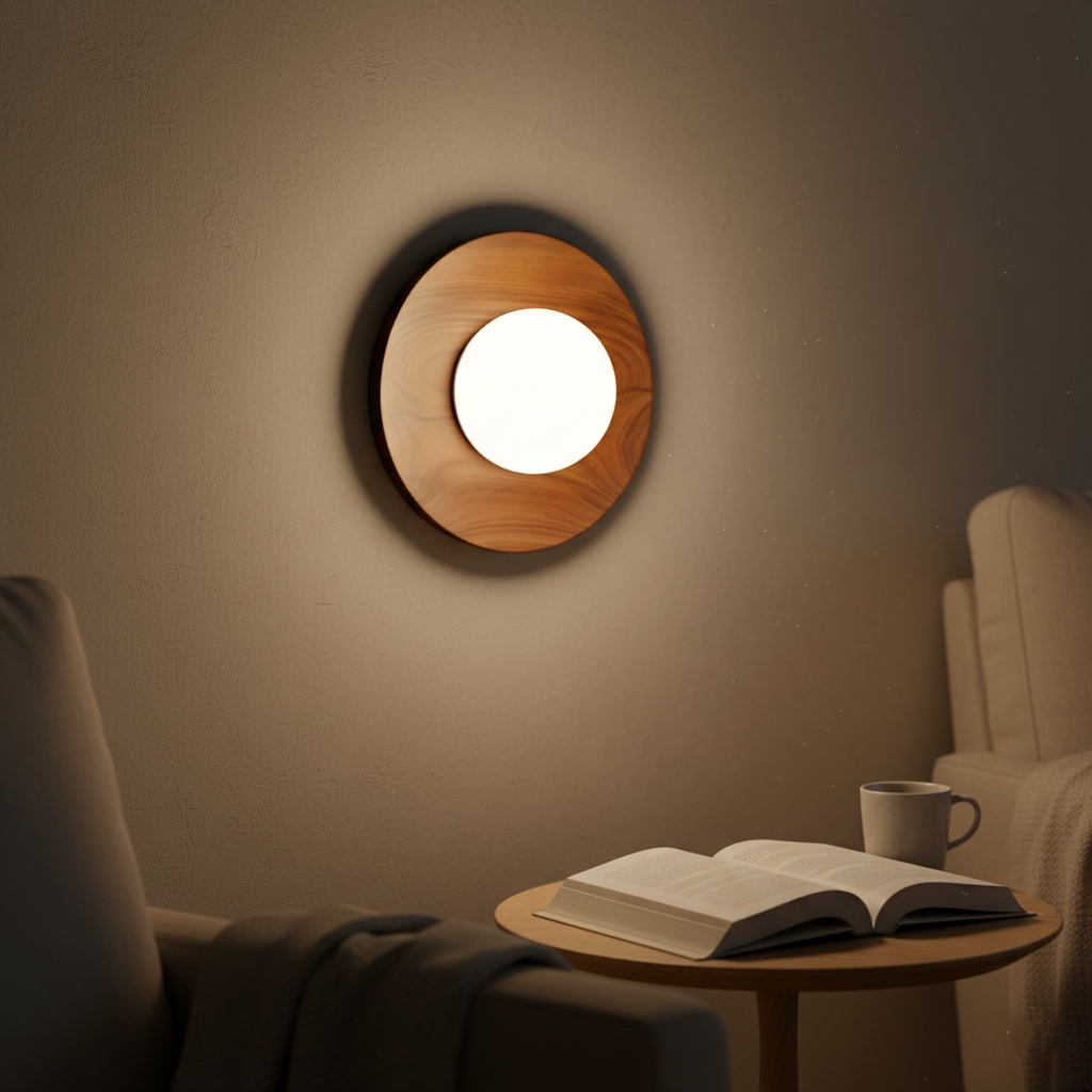 Nordic Minimalist Natural Wood LED Wall Light D780