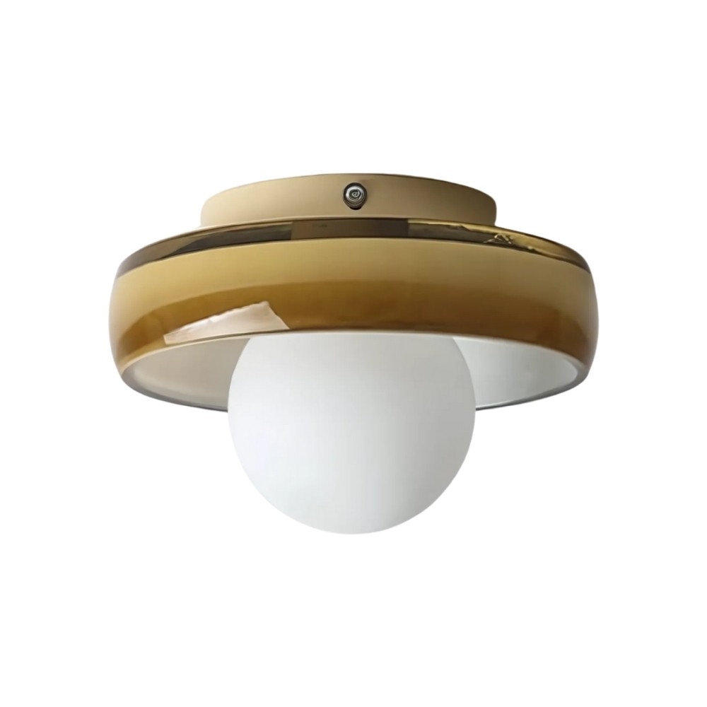 Colorful Glass Disc Orb Ceiling Light For Hallway K925