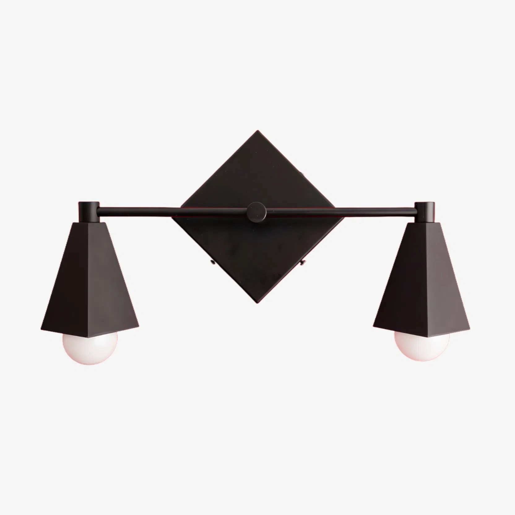 Ornato Luxe Geometric Vanity Light - Solid Brass Art Deco Bathroom Lighting K1491