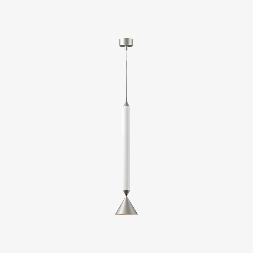 Vertara Minimal Cone Pendant Light - Sleek Architectural Hanging Lamp for Dining and Kitchen K2379