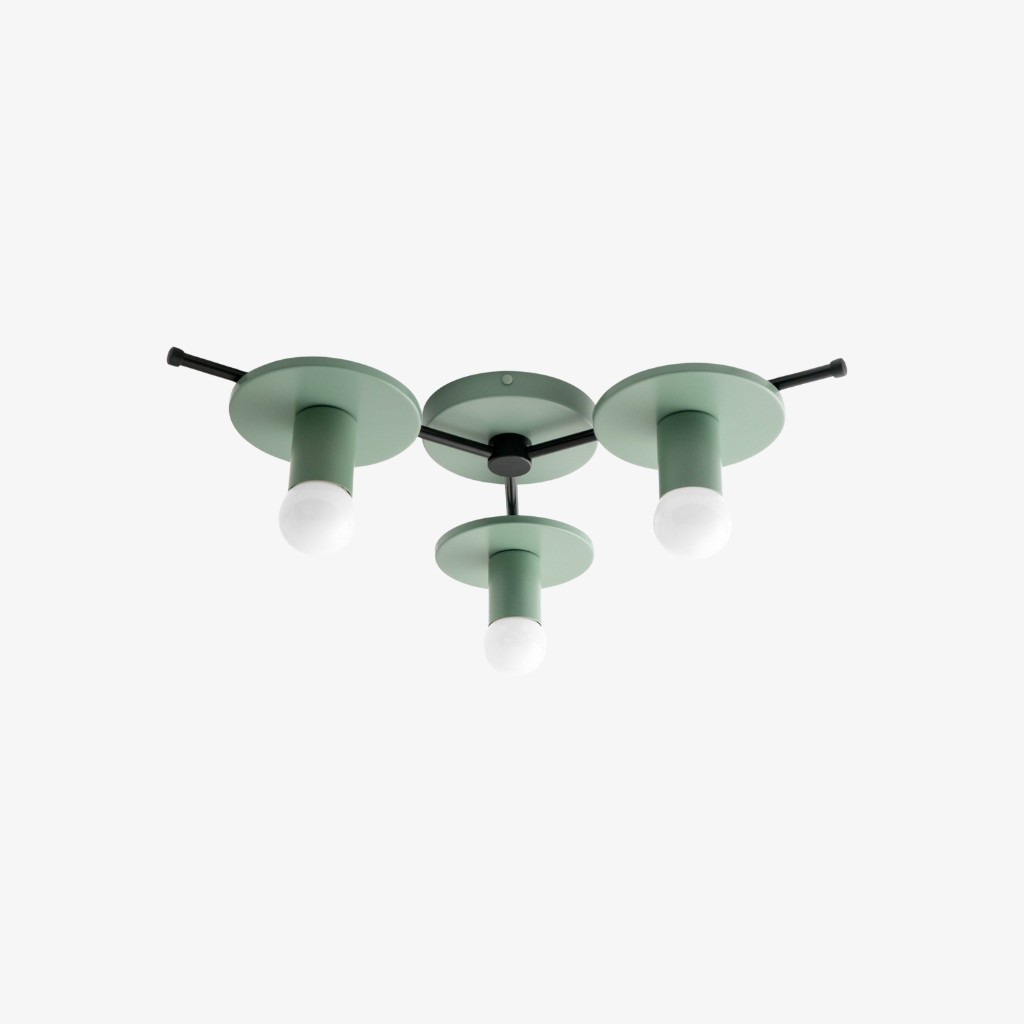 Radiro Globe Colorful Ceiling Light-3 Light Minimalist Fixture K1465