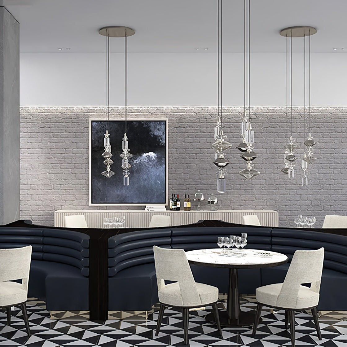 Modern Elegant Ballet Glass Pendant Light K904