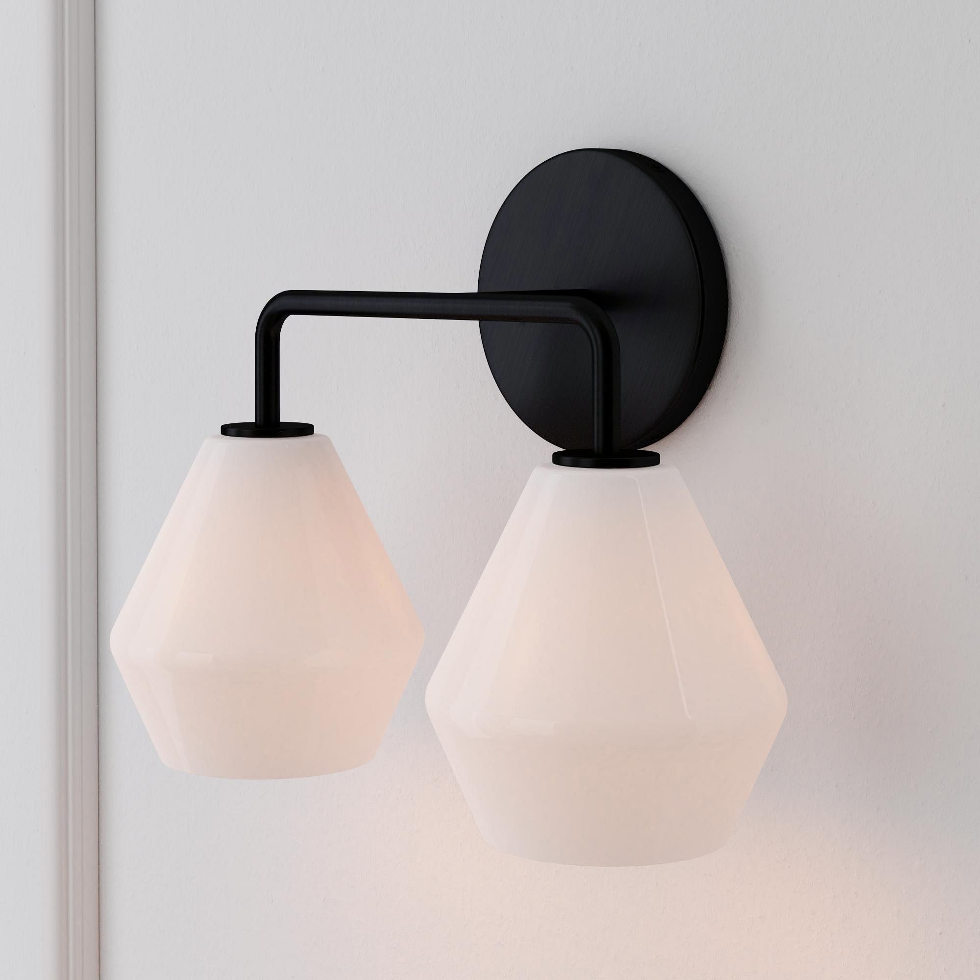 Merin Multi Head Dressing Table Wall Lamp - Metal And Glass Sculptural Lamp K1240