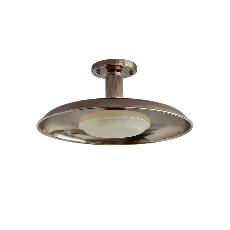 Pot-Lid Style Flat-Panel Ceiling Light D697