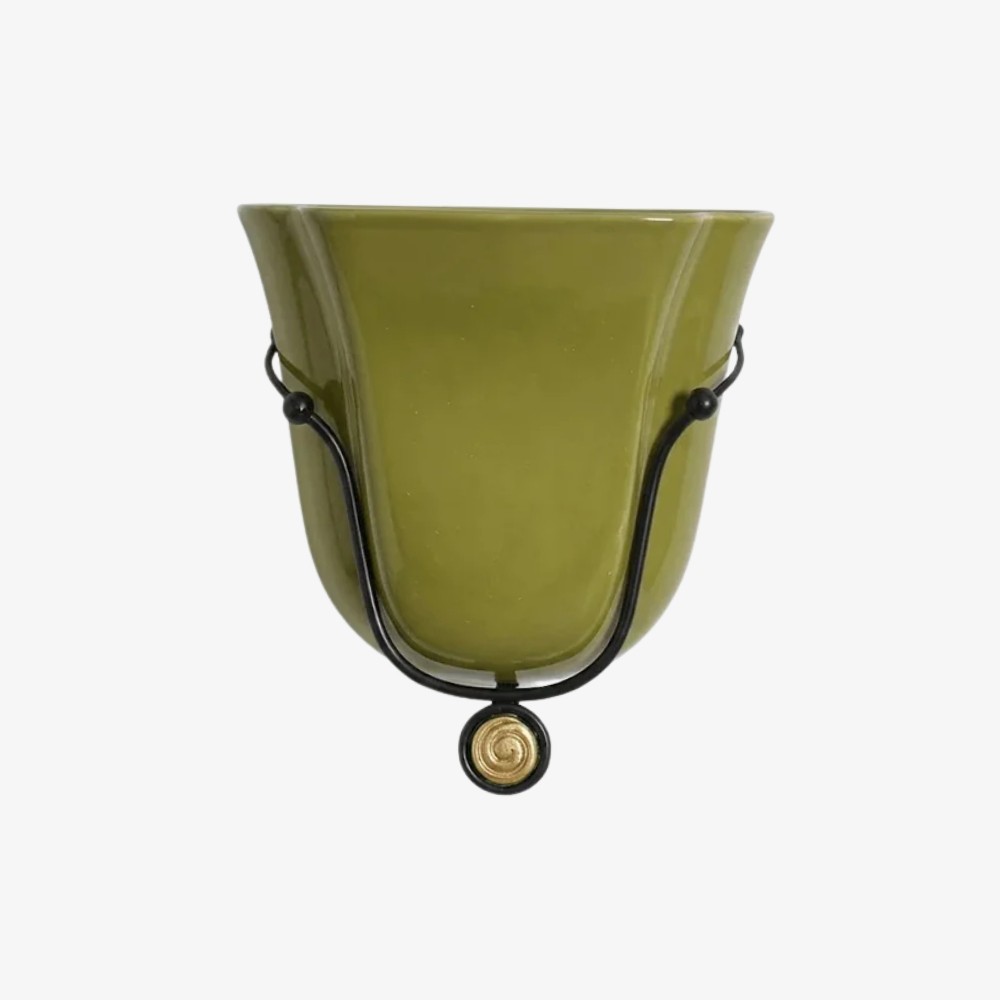 Bellina Retro Fluted Glass Wall Sconce - Mid-century Modern Vera Wall Lamp for Hallway K891
